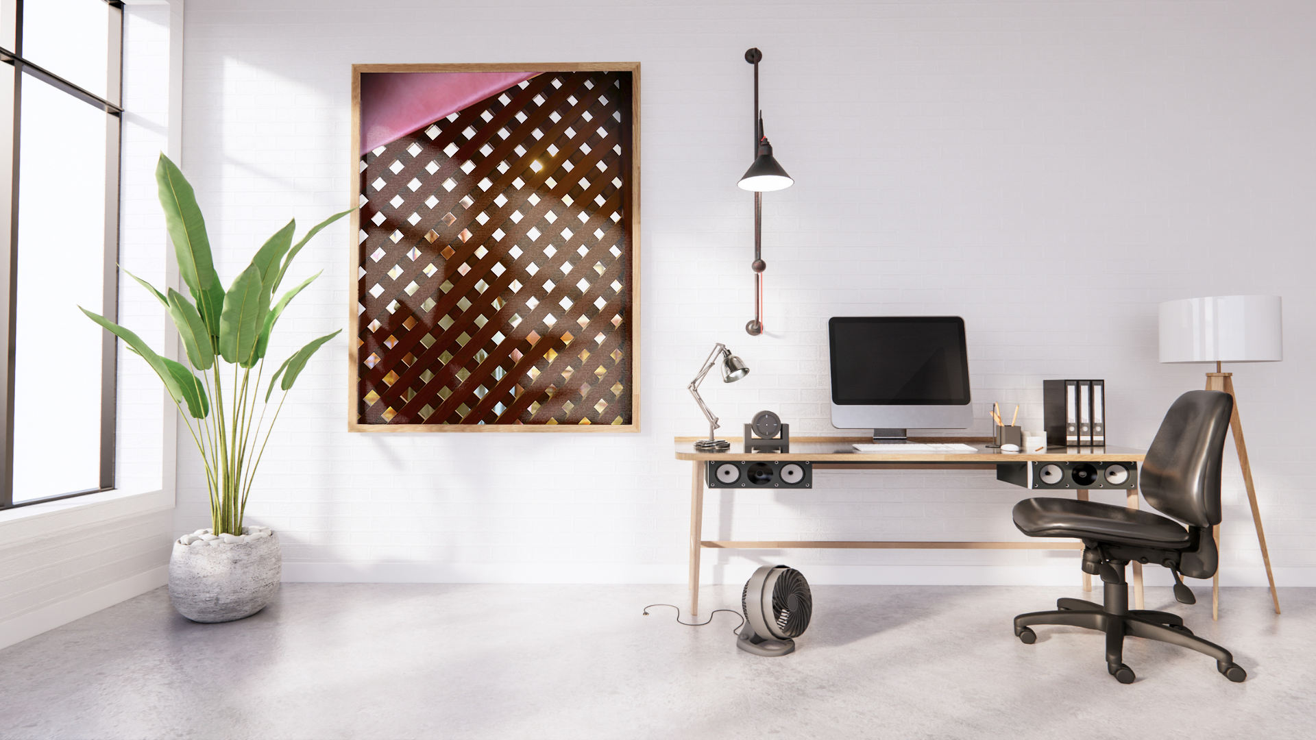 Lattice in original abstract contextualised office art modern decor photo print by Blair Montague Drake